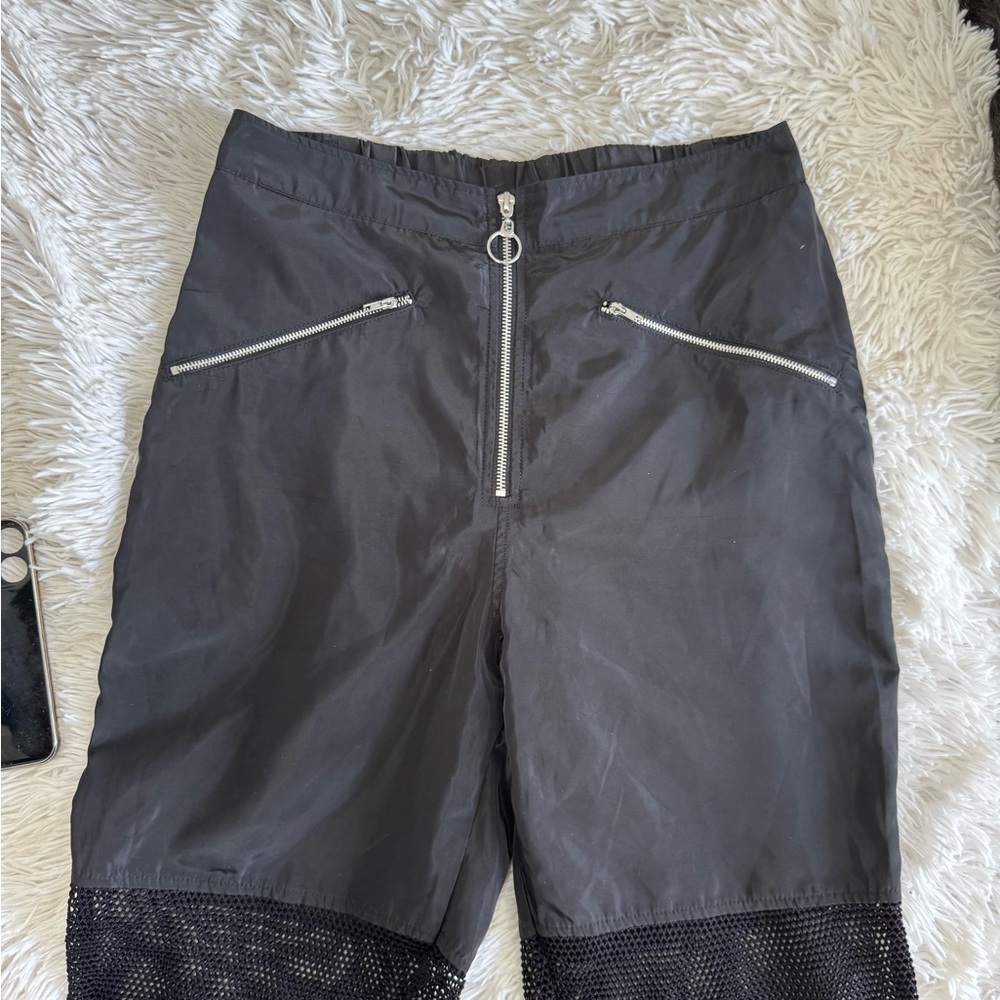 Target Black Track Pants with High Waist and Sleek Design